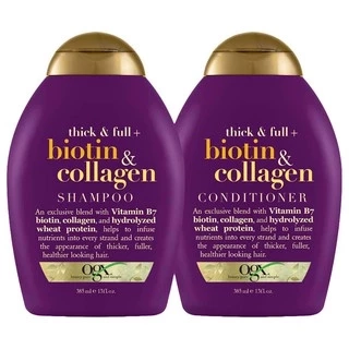 Dầu Gội Dưỡng Tóc Dày Và Suôn Mượt OGX Thick and Full Biotin Collagen Shampoo 385ml