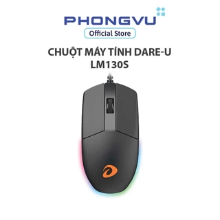 Chuột máy tính DARE-U LM130S (Đen) - Bảo hành 24 tháng