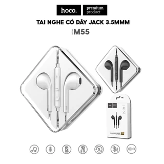 Tai Nghe Có Dây Jack 3.5mm Chính Hãng HOCO dài 1.2m tích hợp Micro tiện lợi, chất liệu bền bỉ
