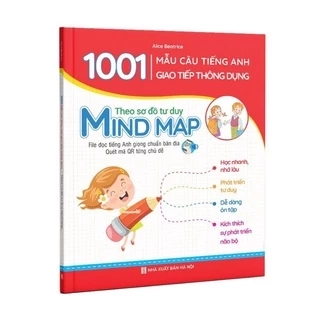 Sách - 1001 mẫu câu giao tiếp tiếng anh thông dụng theo sơ đồ tư duy mindmap