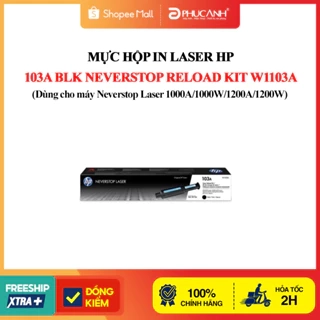Mực hộp in laser HP 103A Blk Neverstop Reload Kit W1103A (Dùng cho máy Neverstop Laser 1000A/1000W/1200A/1200W)