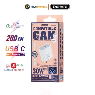 Bộ sạc nhanh 30w chính hãng Remax U71 sạc đầy 60% pin 15,16 seris chỉ trong 30 phút - Phúc Phụ Kiện