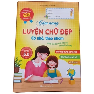 Sách - Cẩm Nang Luyện Chữ Đẹp Cỡ Nhỏ, Theo Nhóm (Dành Cho Học Sinh Tiểu Học)