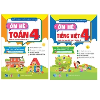 Sách - Combo Ôn Hè Toán và Tiếng Việt 2 - Dành cho học sinh lớp 2 lên 3 (2 cuốn)