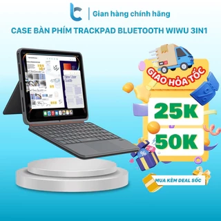 Case/ Bao Da Bàn Phím Trackpad Bluetooth Cho ipad WIWU 3in1 Magnetic Keyboard MK-005