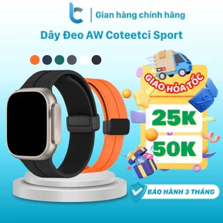 Dây Đeo AW Coteetci Sport Khoá Nam Châm Đen Series 8 Ultra 7 6 SE 5 4 49mm 41mm 45mm 44mm 40mm