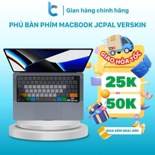 Lót Phím Macbook Grey Bản Phím Tắt Mac OS JCPAL Verskin Chống Nước, Chống Bụi Bẩn
