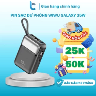 Sạc Dự Phòng WiWU Galaxy 35W Tích Hợp Cáp Sạc C-L Dung Lượng 20.000mAh Wi-P036