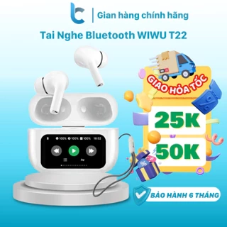 Tai Nghe Bluetooth WIWU T22 Pro Màn Hình Cảm Ứng/ Chống Ồn Chủ Động ANC/ 13 Chức Năng