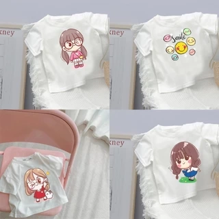 Áo Phông Bé Gái IN Hình Dễ Thương,Co Dãn 4 Chiều, Thoáng Mát, Dễ Phối Đồ - BabyBoo - PiBo Store-CTCT