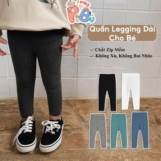 Quần Legging Dài Bé Gái Vải Zip Chất Lượng Cao BabyBoo - PiBo Store - T2