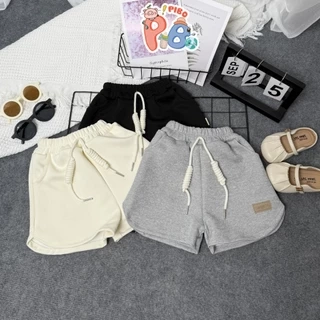 Quần Short Bé Gái Vải Nỉ 2 Da Chất Lượng Cao, Form Cực Yêu SIMEEFA, Quần Short Bé Gái- PiBo Store-QSN