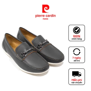 Giày lười nam Pierre Cardin Pháp da bò thật, kiểu dáng năng động, logo thiết kế tinh tế - 517 chính hãng