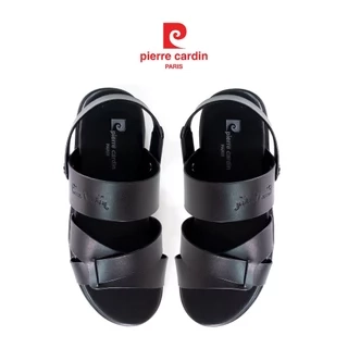 Sandal nam Pierre Cardin thiết kế quai chéo, có quai hậu, chất liệu da cao cấp, đế cao su - 159