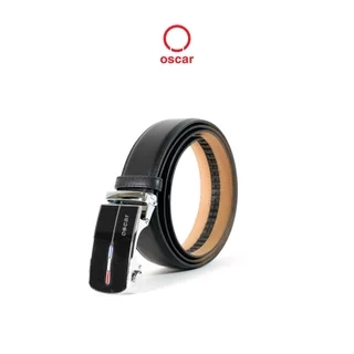 Thắt lưng nam Oscar khóa tự động, dây da bò thật nhập khẩu, khóa kim loại không gỉ - 050