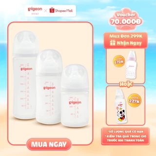 Bình sữa Softouch PP Plus Pigeon thế hệ III 160ml / 240ml / 330ml