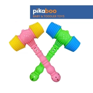 Búa nhựa hơi 2 đầu Pikaboo, chất liệu nhựa ABS an toàn, kích thích trí tuệ và tư duy phản xạ cho bé