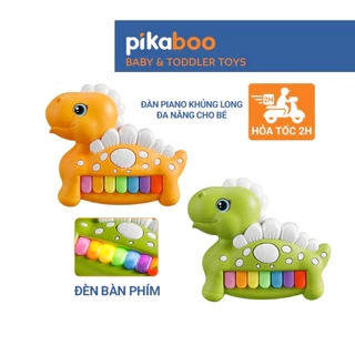 Đồ chơi đàn piano khủng long cao cấp Pikaboo, âm thanh vui nhộn, chất liệu nhựa an toàn cho bé