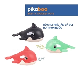 Đồ chơi cá heo phun nước nhà tắm Pikaboo, họa tiết bắt mắt, chất liệu silicone mềm dẻo cao cấp