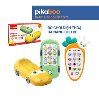 Đồ chơi điện thoại thông minh mô hình cà rốt, ô tô cá sấu cho bé cao cấp Pikaboo đa dạng chức năng