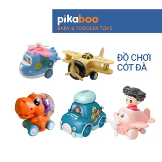 Đồ chơi mô hình chạy đà cao cấp Pikaboo kiểu dáng ô tô, máy bay, các con vật xinh xắn cho trẻ nhỏ