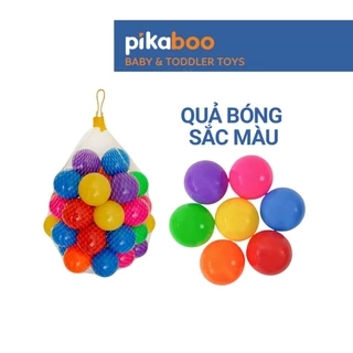 Quả bóng sắc màu Pikaboo đường kính 7cm cho bé trai bé gái vui chơi cùng bể bơi phao trong ngày hè