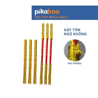 Gậy tôn ngộ không Pikaboo, có nút bấm phóng dài thu ngắn giống gậy như ý, hai đầu bo tròn an toàn