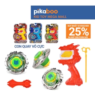 Đồ chơi con quay vô cực đại chiến Pikaboo, chất liệu nhựa kết hợp kim loại cao cấp an toàn bền đẹp