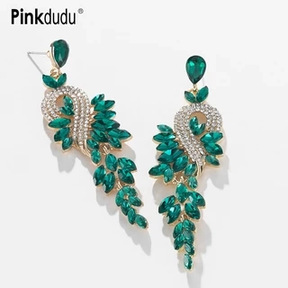 Đôi bông tai PINKDUDU PD899 dáng dài đính đá thời trang cho nữ