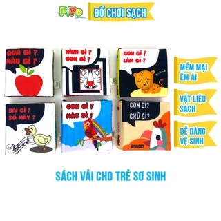 Bộ 6 sách vải PiPoVietnam song ngữ Anh - Việt