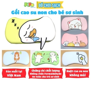 Gối cao su non PiPoVietnam - chống bẹp đầu cho bé sơ sinh, dùng cho bé từ 0 tháng tuổi