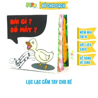 Sách vải PiPoVietnam kích thích thị giác - Song ngữ Anh Việt - Bài gì số mấy