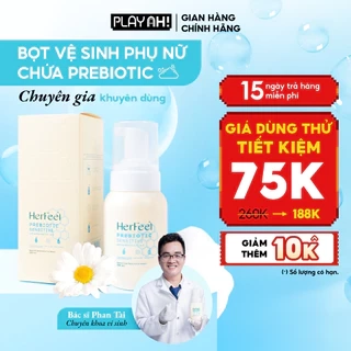 Bọt Dung Dịch Vệ Sinh Nữ PlayAh! Her Feel Prebiotic - Dòng Sensitive Dưỡng Ẩm Chuyên Sâu/Rose Sạch Thơm Toàn Diện 150ml