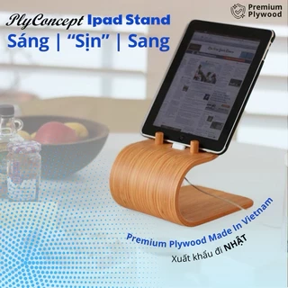 Giá đỡ Ipad gỗ uốn cong Plyconcept Ipad Stand Cook Pad