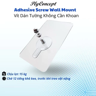 Miếng Dán Tường Không Cần Khoan Plyconcept Self Adhesive Screw Set