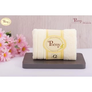 Khăn mặt vuông Poêmy sọc gân KT 29x29cm