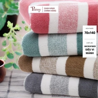 Khăn tắm Poêmy ST KT(70x140cm) - Sọc nhỏ