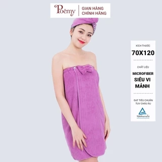 Váy quây spa, phòng tắm cao cấp Poêmy không túi sọc gân KT(70x120)
