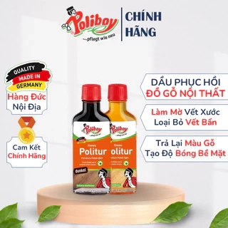 Dung Dịch Đánh Bóng Bề Mặt Gỗ POLIBOY Làm Mới Bề Mặt Nội Thất 100ml