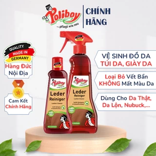 Làm Sạch Túi Da, Giày Da, Đồ Da Cao Cấp POLIBOY Vệ Sinh Giày Da, Túi Da, Làm Mới Ghế Da Ô Tô, Sofa Da