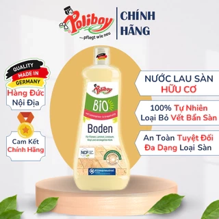 Nước Lau Sàn Nhà Hữu Cơ POLIBOY Lau Sàn Gỗ, Sàn Gạch, An Toàn Cho Trẻ Nhỏ 1000ml Thành Phần 100% Tự Nhiên