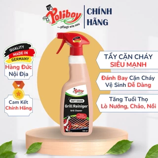 Tẩy Cặn Cháy Đáy Chảo, Đáy Nồi POLIBOY Loại Bỏ Cặn Cháy, Không Làm Hại Chảo, Vệ Sinh Lò Nướng, Vỉ Nướng, Nồi Chiên 500ml