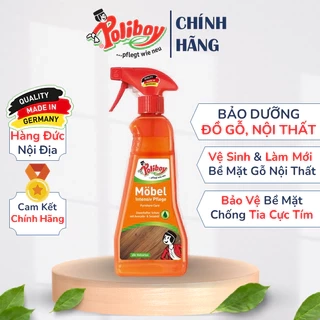 Xịt Bảo Dưỡng và Vệ Sinh Đồ Gỗ Nội Thất POLIBOY Làm Sạch Đồ Gỗ, Đánh Bóng, Bảo Dưỡng Đồ Gỗ Nội Thất, Chống Ẩm Mốc