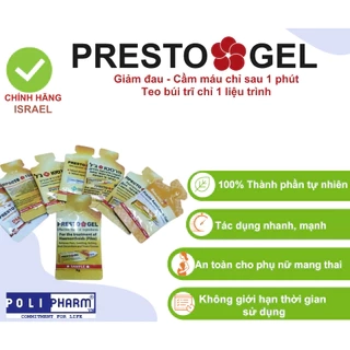 Chính hãng Gel Bôi trĩ Presto nhập khẩu Danpharm - Israel, túi 3g - Polipharm
