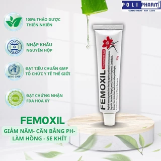Gel bôi nấm ngứa vùng kín FEMOXIL, sạch sâu se khít, hồng hào tự nhiên nhập khẩp israel tuýp 25g