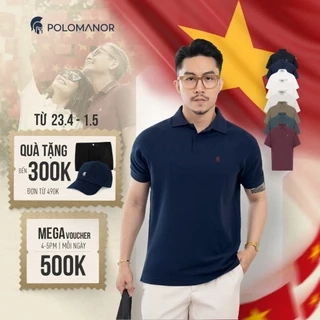 Áo polo nam cao cấp BASIC DIAMOND, chất liệu mới CVC Diamond, thanh lịch sang trọng - POLOMANOR