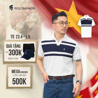Áo polo nam cao cấp DAVID, BST SÁNH ĐÔI, vải cá sấu cotton interlock, thanh lịch, sang trọng - POLOMANOR