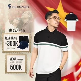 Áo polo nam cao cấp JAX, BST TỪ NHÀ RA PHỐ, vải cá sấu cotton interlock, thanh lịch, sang trọng - POLOMANOR