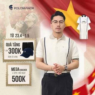 Áo polo nam cao cấp NIVIX, BST SÁNH ĐÔI, vải cá sấu cotton interlock, thanh lịch, sang trọng - POLOMANOR