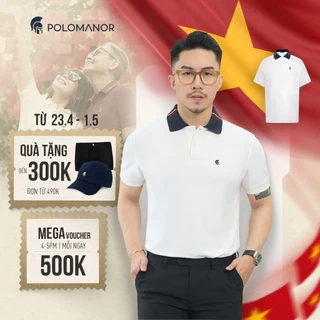 Áo polo nam cao cấp PRIMER, BST 2025, chất liệu mới CVC Diamond, thanh lịch sang trọng - POLOMANOR
